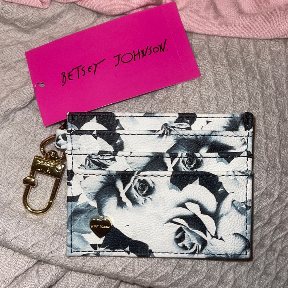 NWT BETSEY JOHNSON KEYCHAIN CARD HOLDER